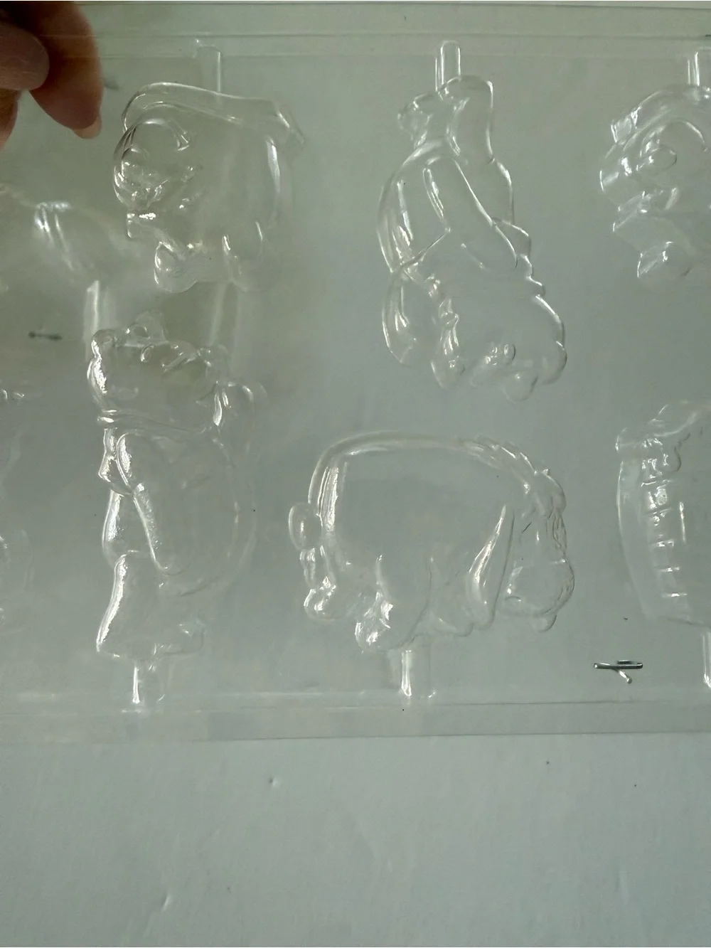 Wilton Clear Plastic Chocolate Candy Molds Set of 4 - 3 Valentine’s Day themed
